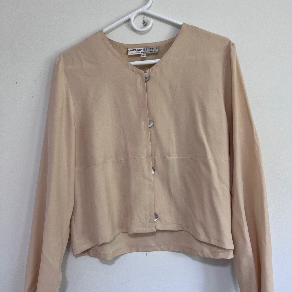Silk Vintage Ivory Blouse